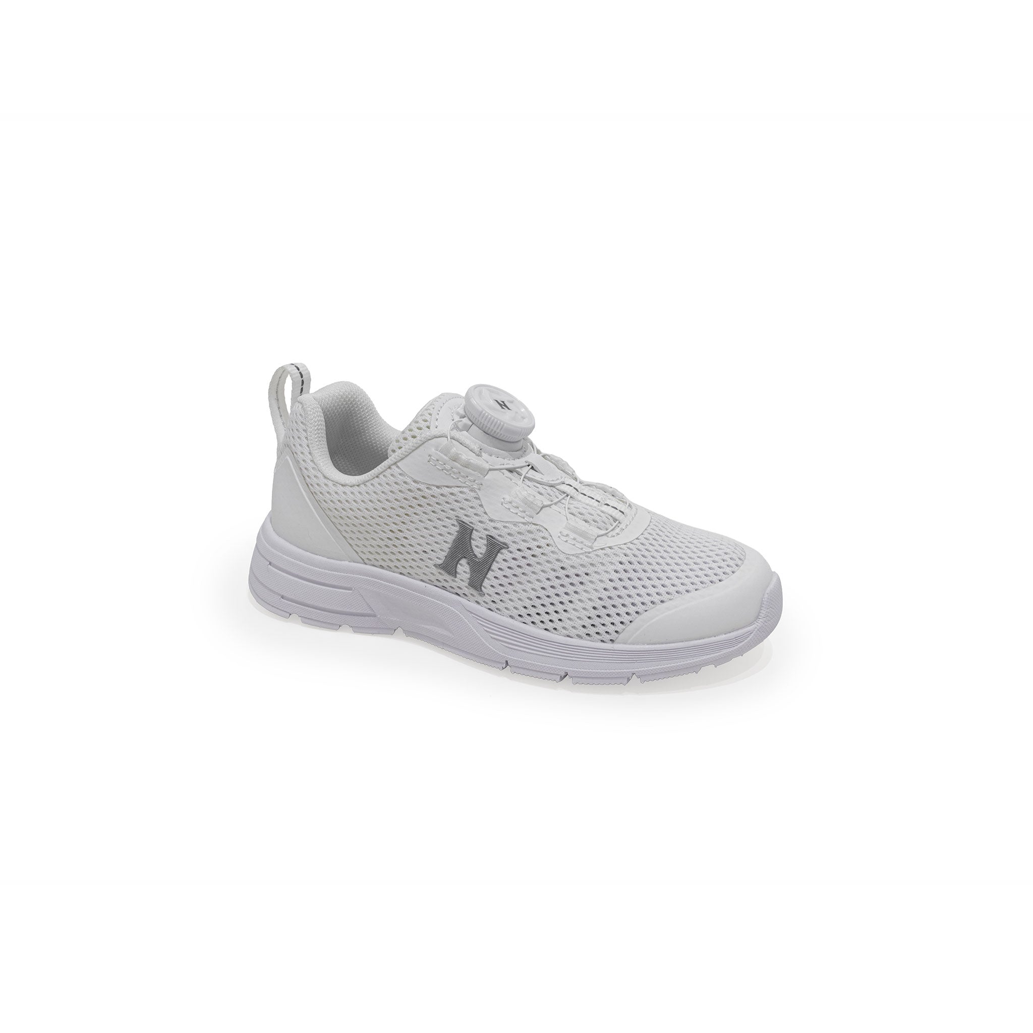 Health Trust Shoes | Kids Brett Easy Fit White School Shoes