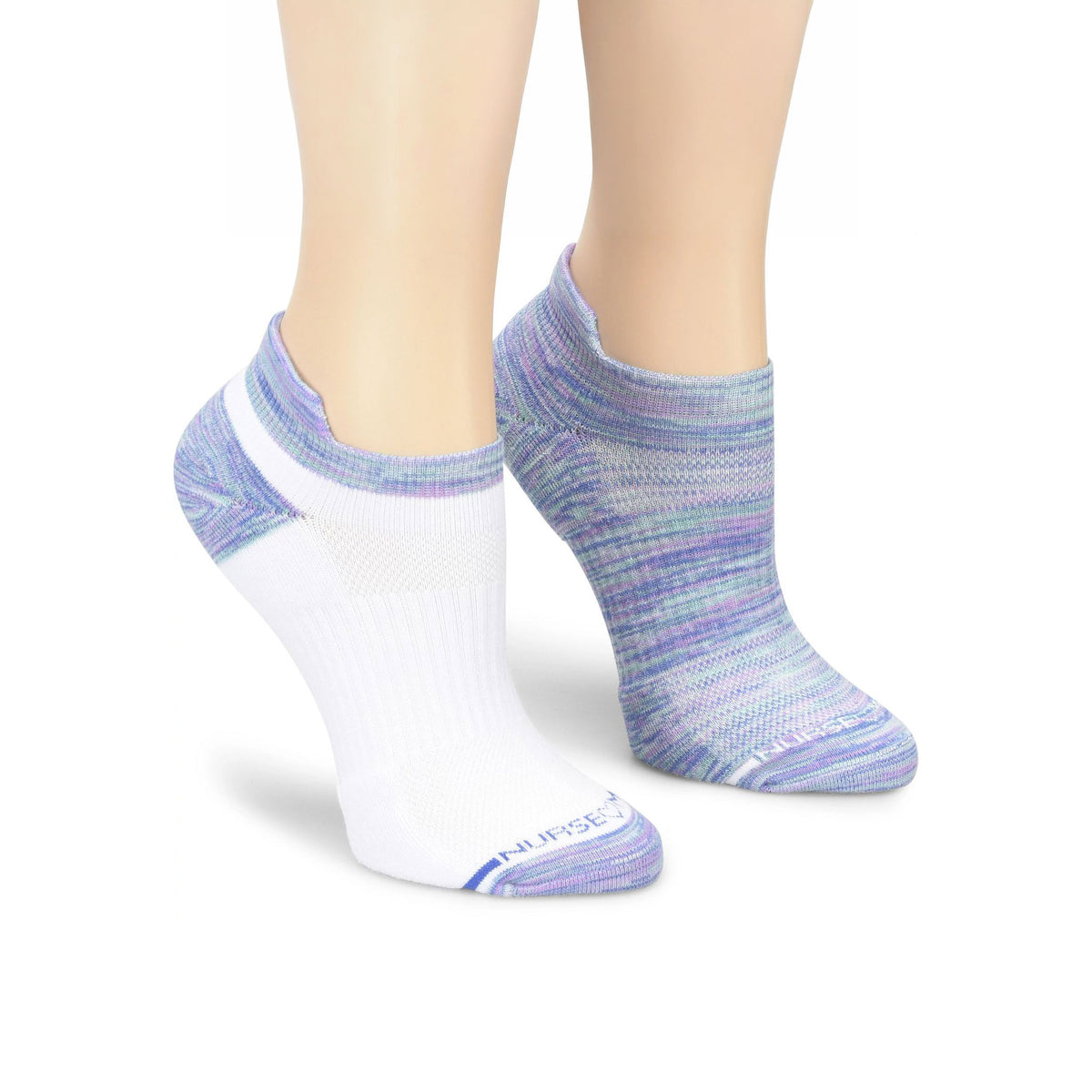 Nurse Mates | Compression Ankle Socks Aqua Breeze Space Dye (2 Pairs Pack)