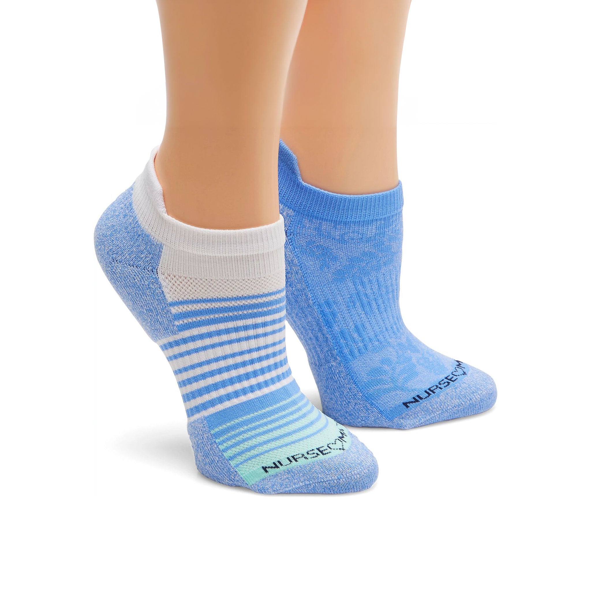 Nurse Mates | Compression Ankle Socks Denim Blue (2 Pairs Pack)