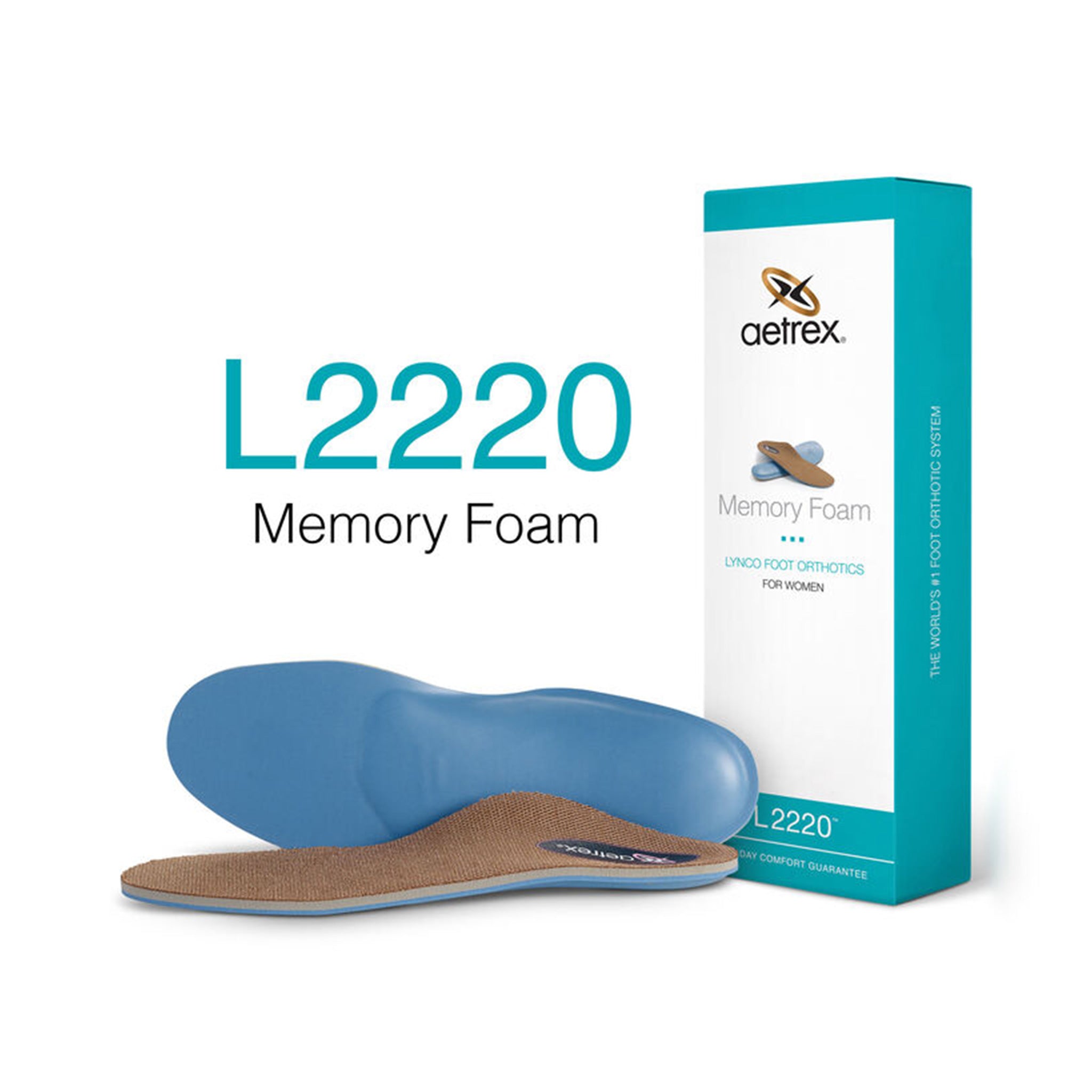 Aetrex | Women's Memory Foam Orthotics L2220W (Flat/Low Arch)