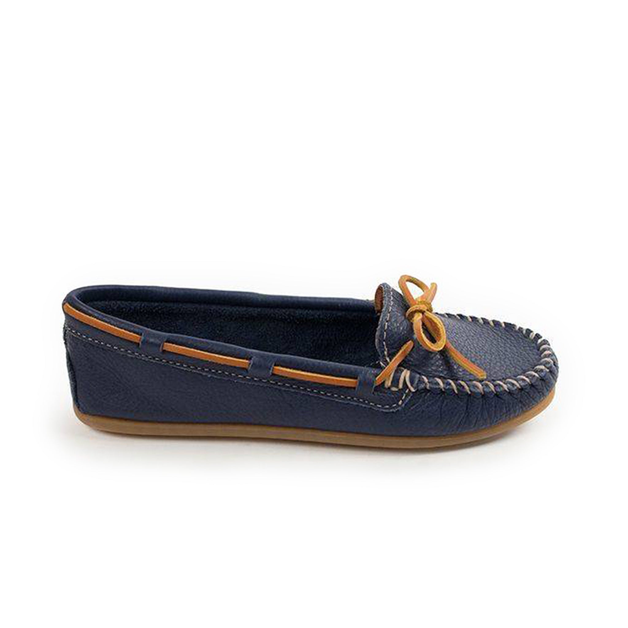 Minnetonka Moccasin | Boat Moc 深藍色帆船鞋