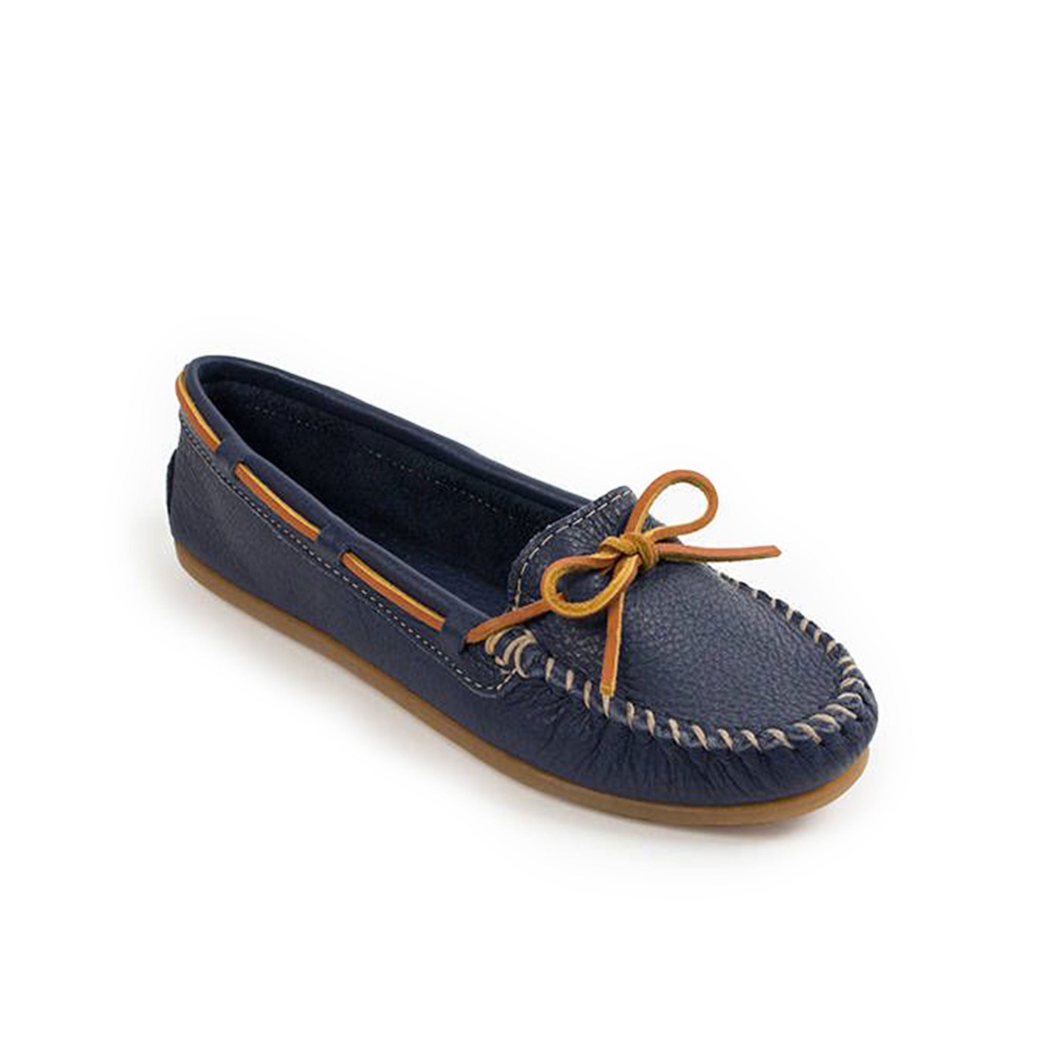 Minnetonka Moccasin | Boat Moc 深藍色帆船鞋