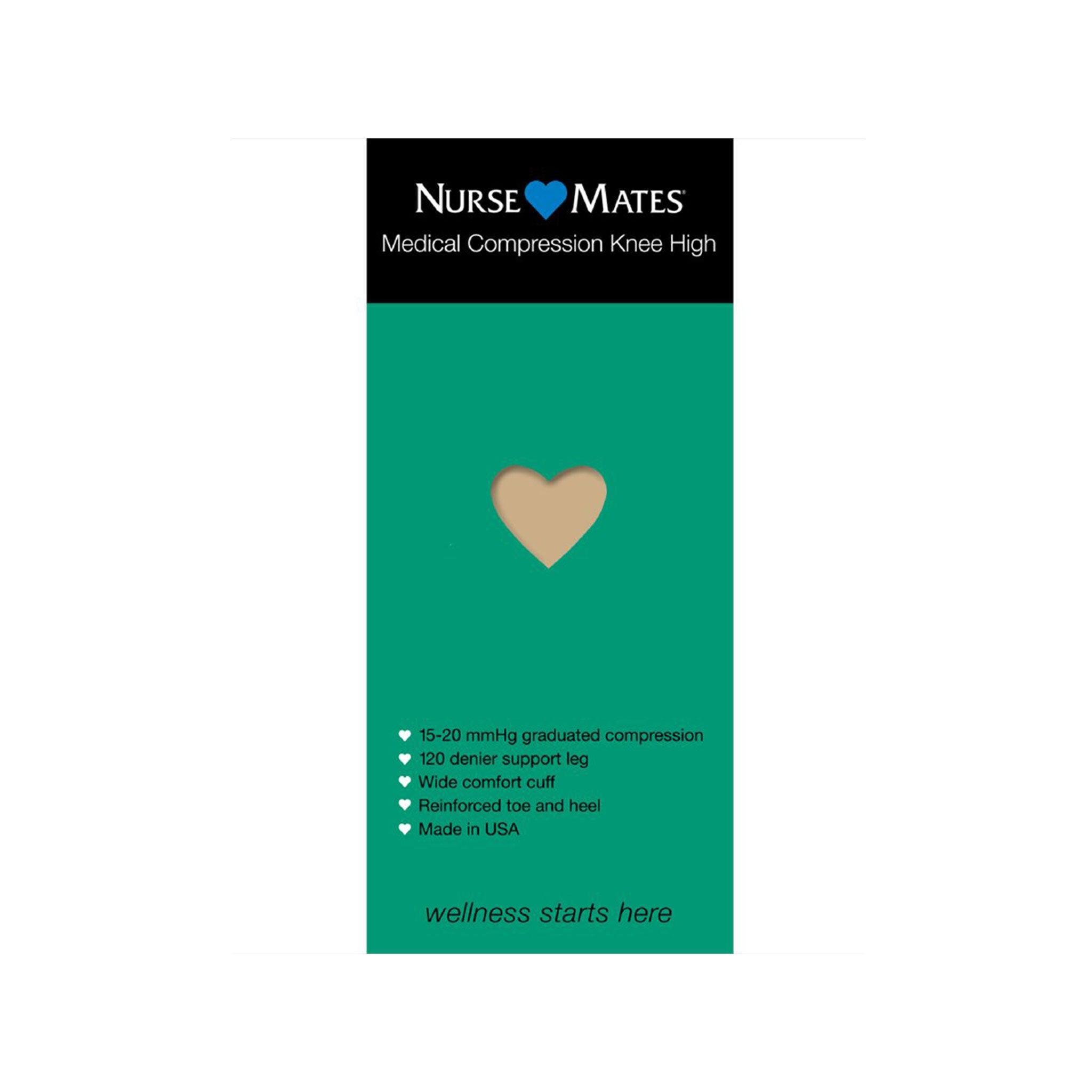 Nurse Mates | 15-20 mmHg 漸進式淺肉色壓力絲襪(小腿)
