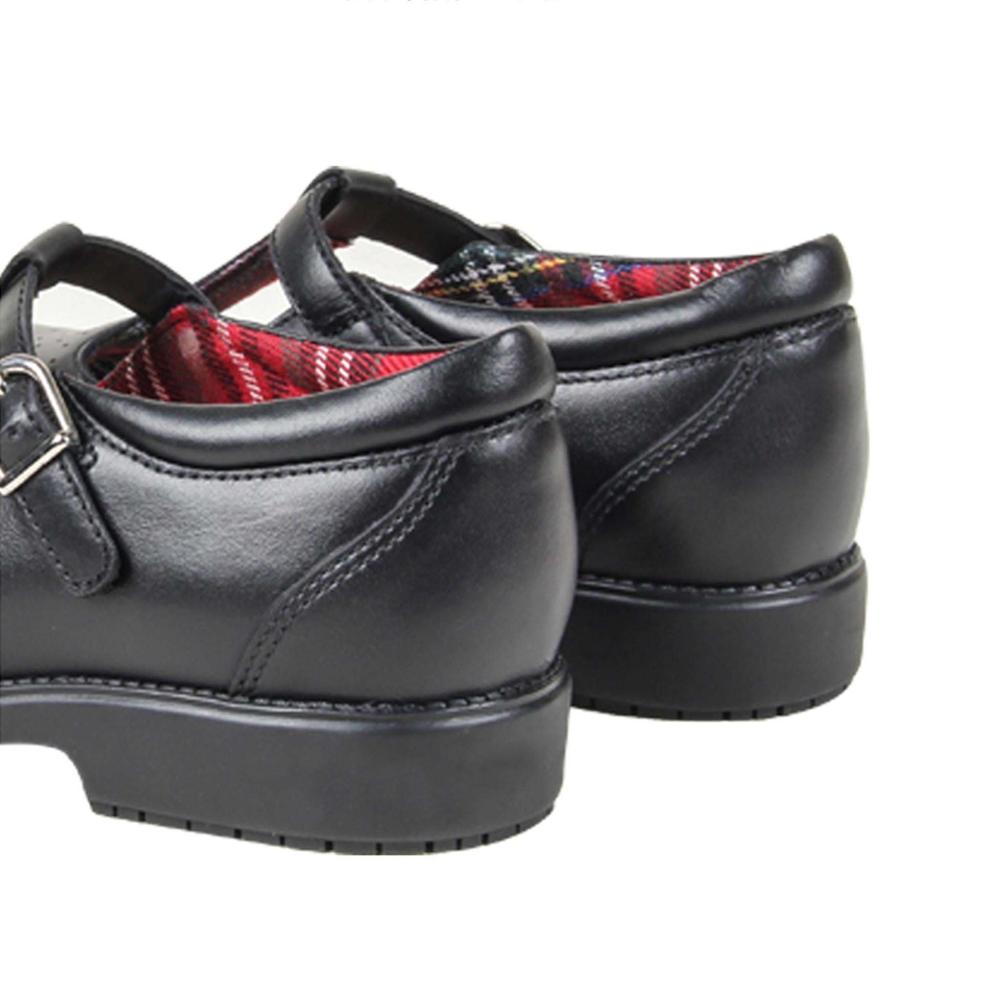 [PRE-ORDER] Health Trust Shoes | Kids' T-bar Black Leather School Shoes
