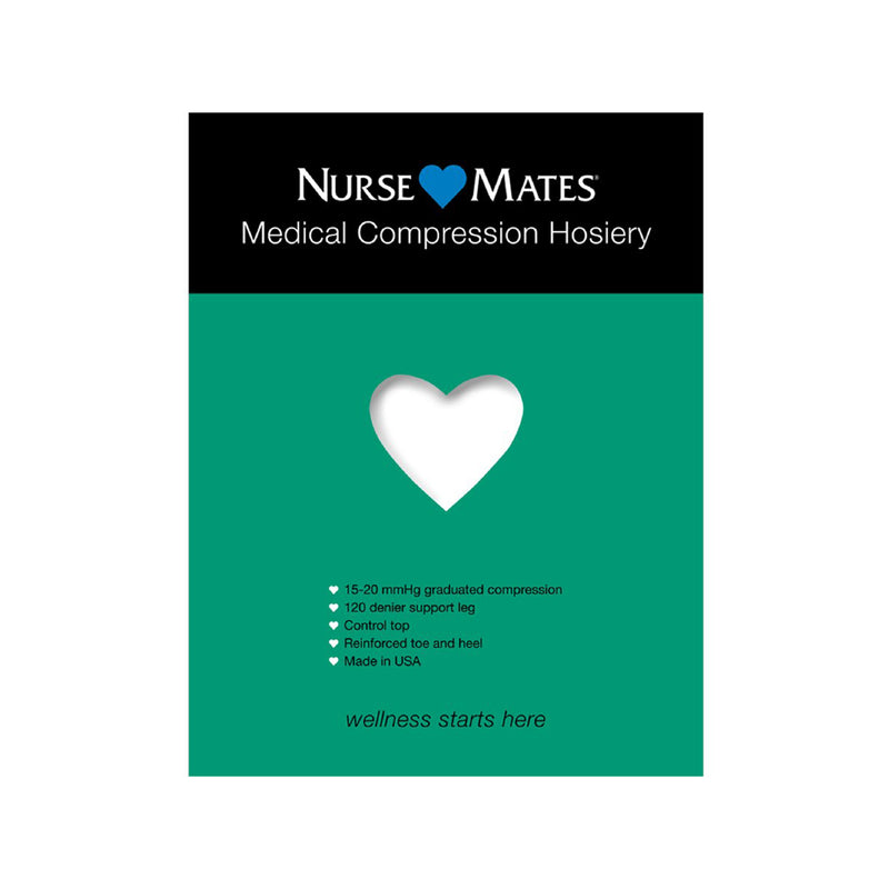 Nurse Mates | 15-20 mmHg Medical Compression Hosiery White