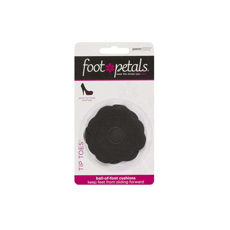 Foot Petals | Tip Toes Black - Ball of Foot Cushions