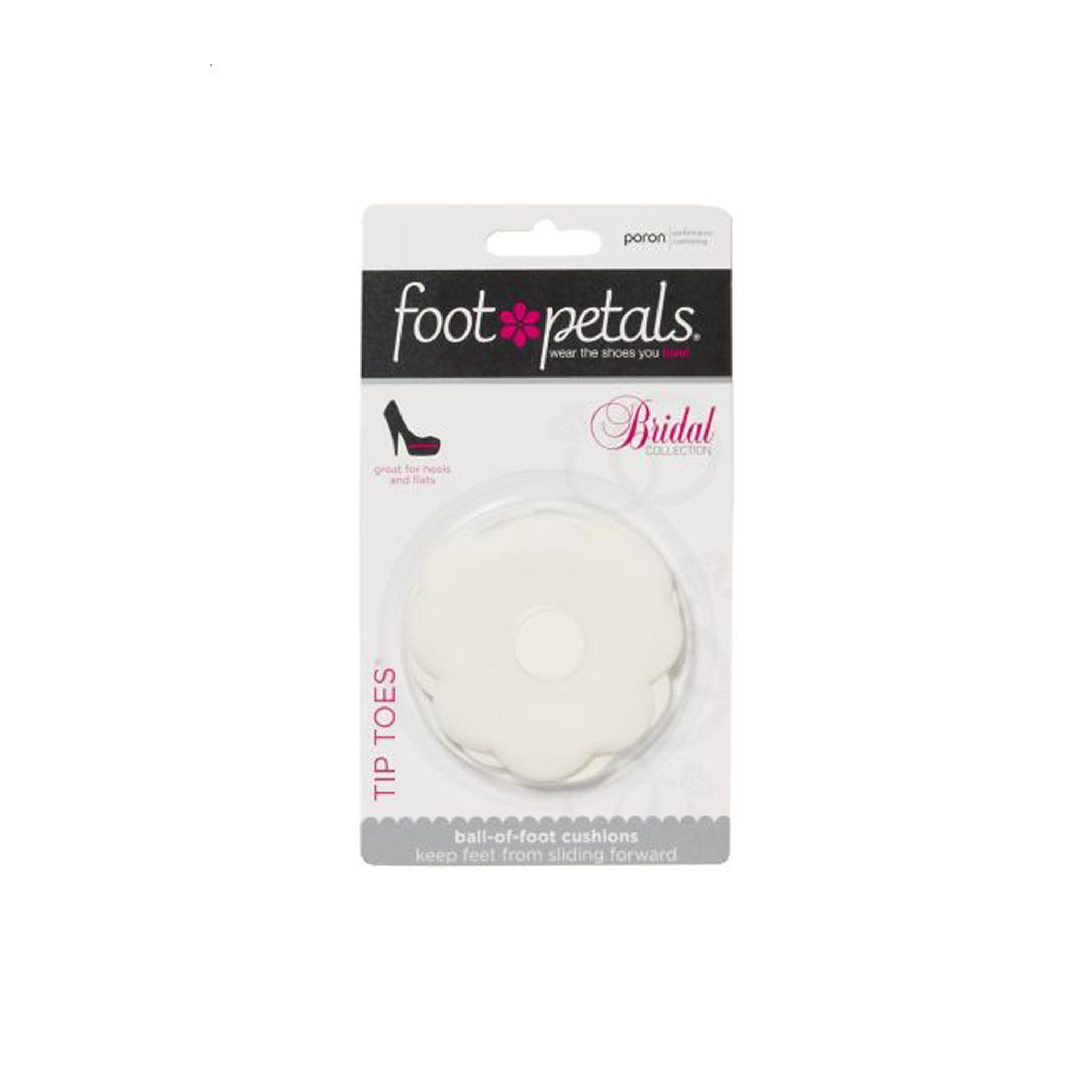 Foot Petals | Tip Toes White - Ball of Foot Cushions