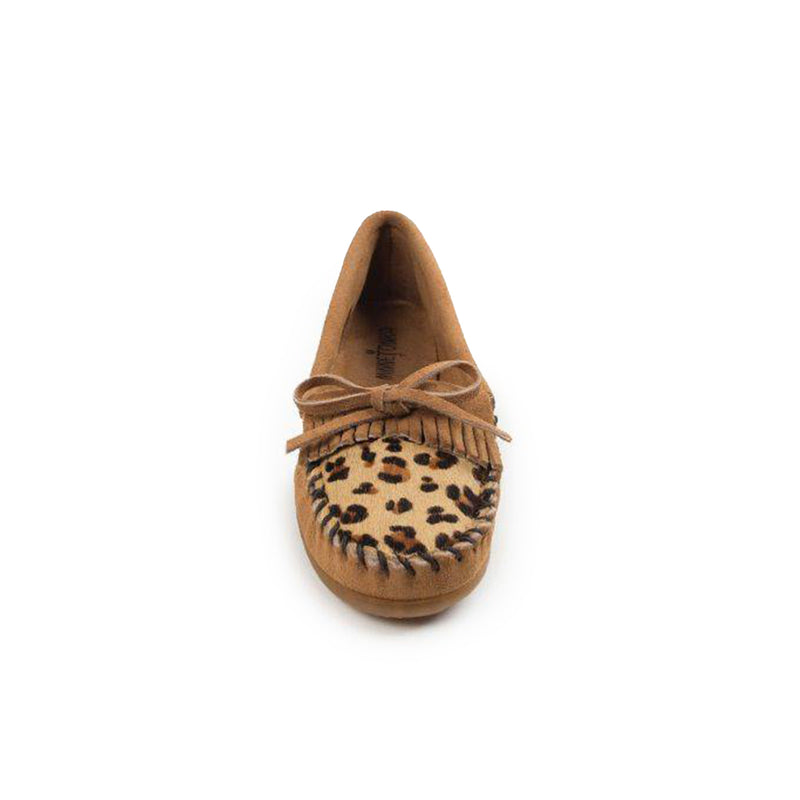 Minnetonka Moccasin | Leopard Kilty 杏色豹紋豆豆鞋