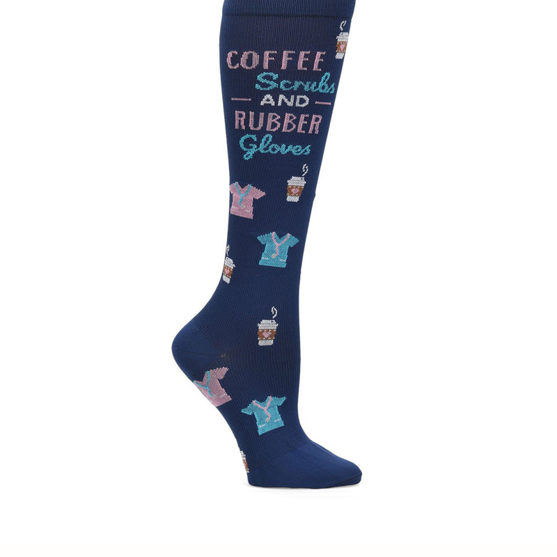Nurse Mates | 12-14 mmHg Compression Socks Coffee, Scrubs, Gloves